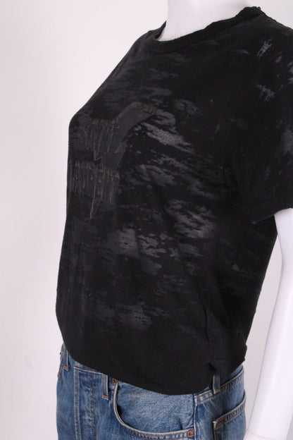 Saint Laurent Lightning Bolt Logo T-shirt Black S | Small, Black