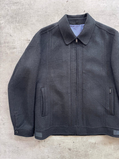 1990's Pierre Balmain Buckled Wool Blouson | Medium, Multicoloured