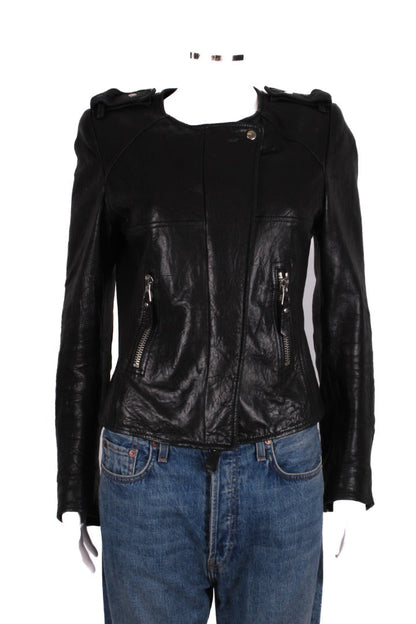 Isabel Marant Leather Jacket Black S | Small, Black