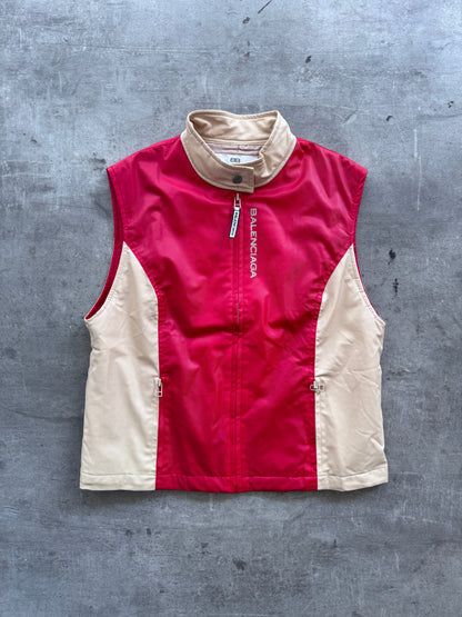 1990's Balenciaga Golf Colourblock Quilted Vest | Medium, Multicoloured