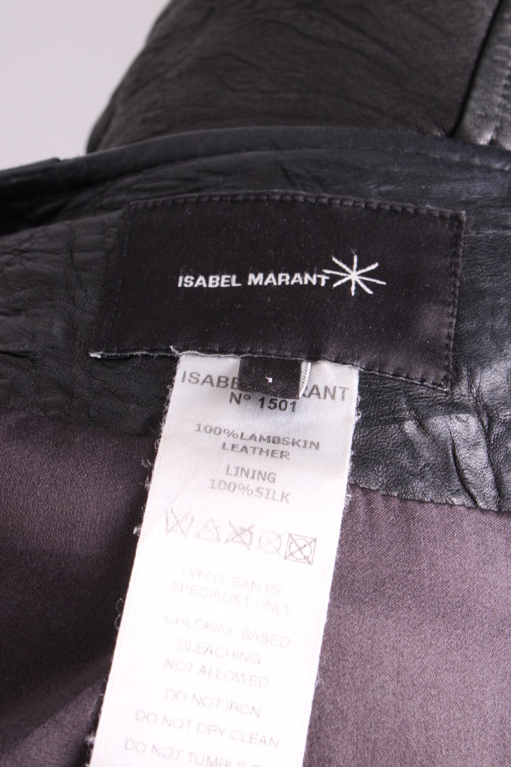 Isabel Marant Leather Jacket Black S | Small, Black