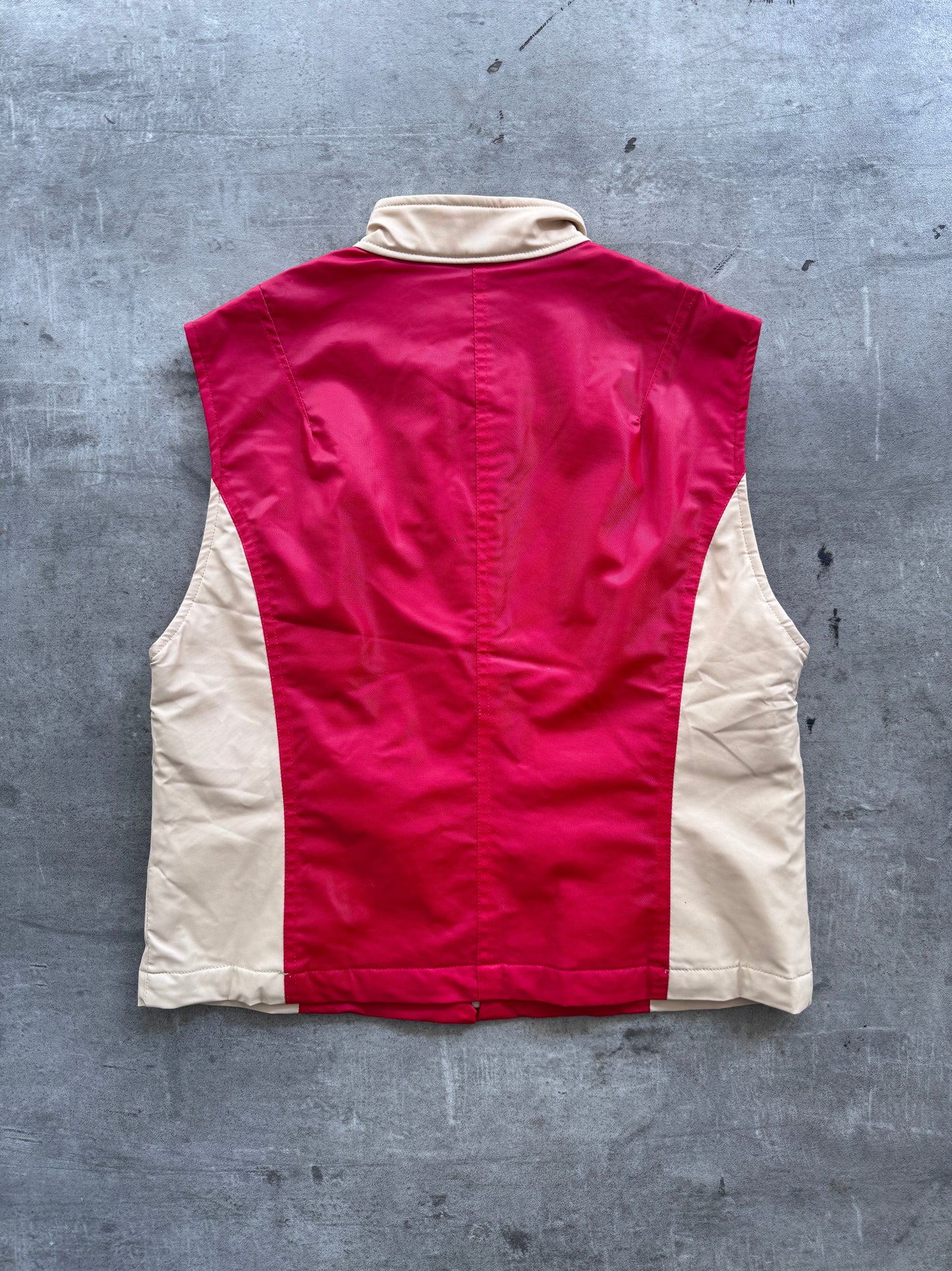 1990's Balenciaga Golf Colourblock Quilted Vest | Medium, Multicoloured