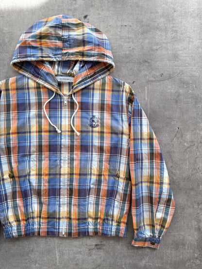 Burberry Japan Madras Plaid Hooden Blouson | Medium, Multicoloured
