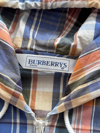 Burberry Japan Madras Plaid Hooden Blouson | Medium, Multicoloured