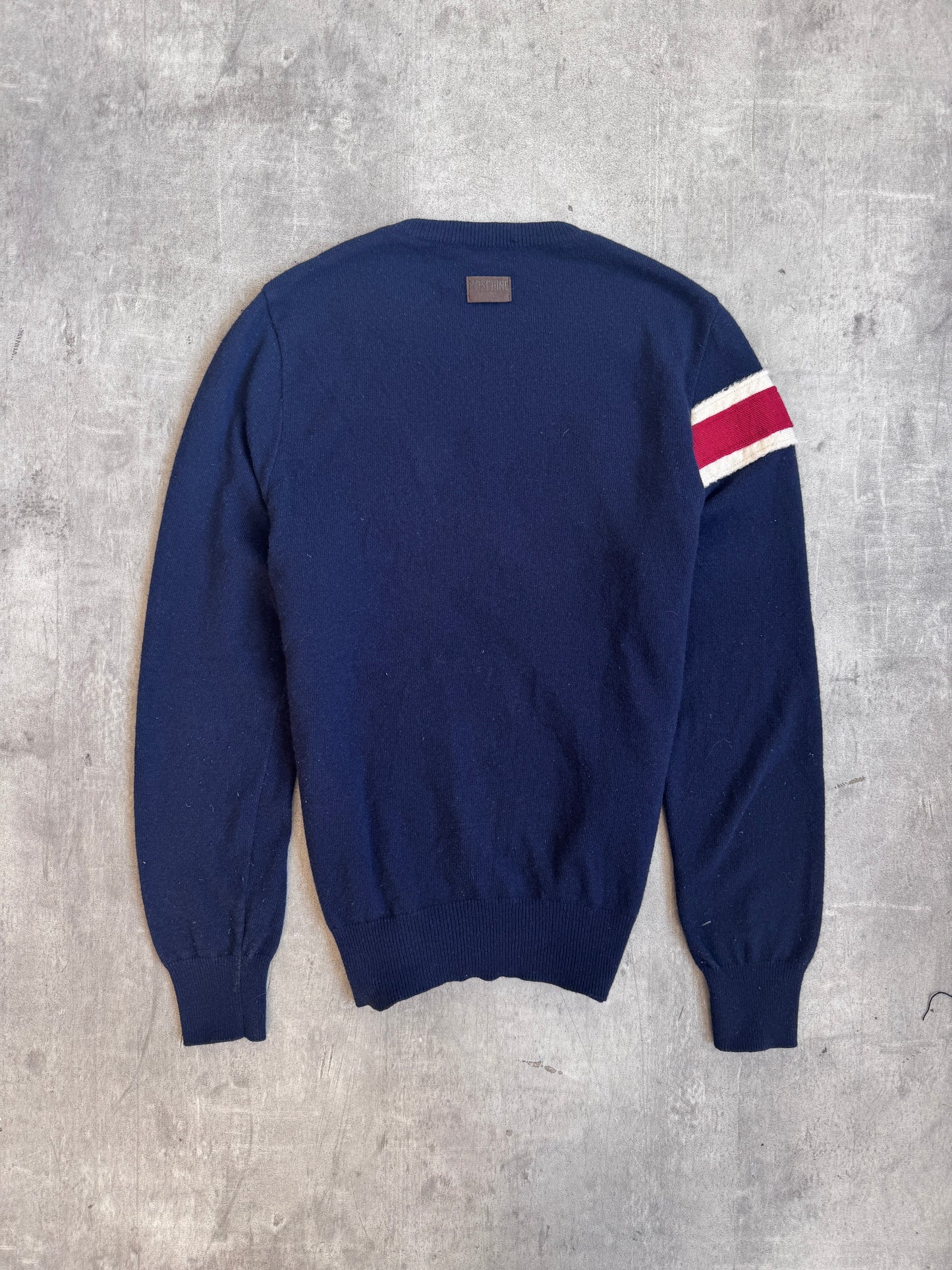 2000's Moschino Jeans Union Jack Knitted Wool Sweater