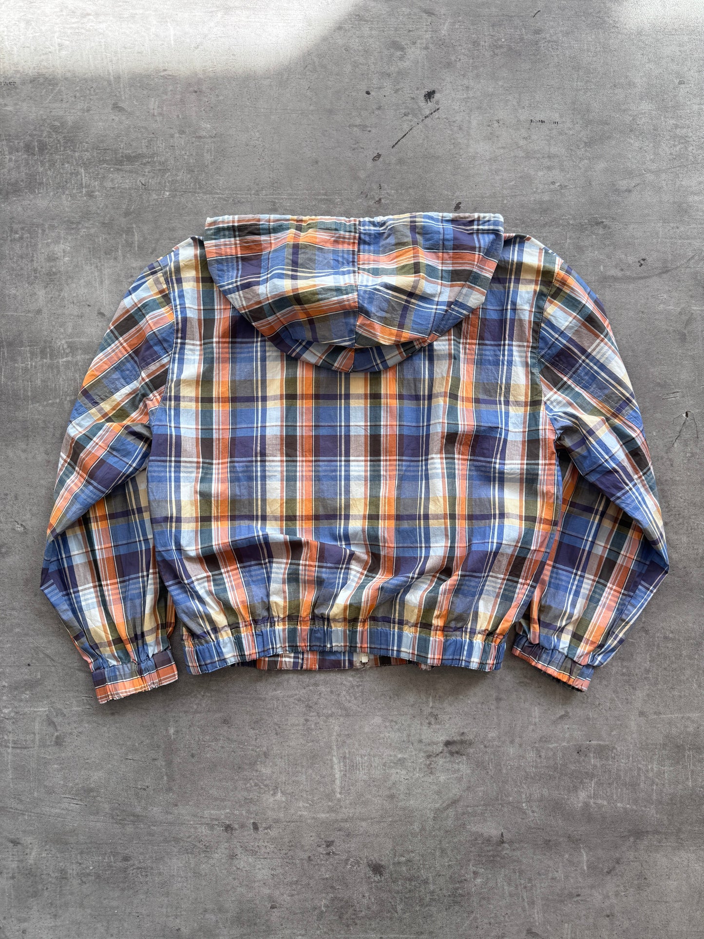 Burberry Japan Madras Plaid Hooden Blouson | Medium, Multicoloured