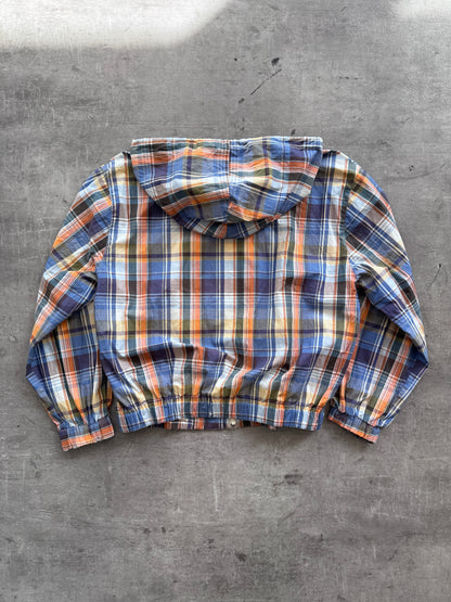 Burberry Japan Madras Plaid Hooden Blouson | Medium, Multicoloured