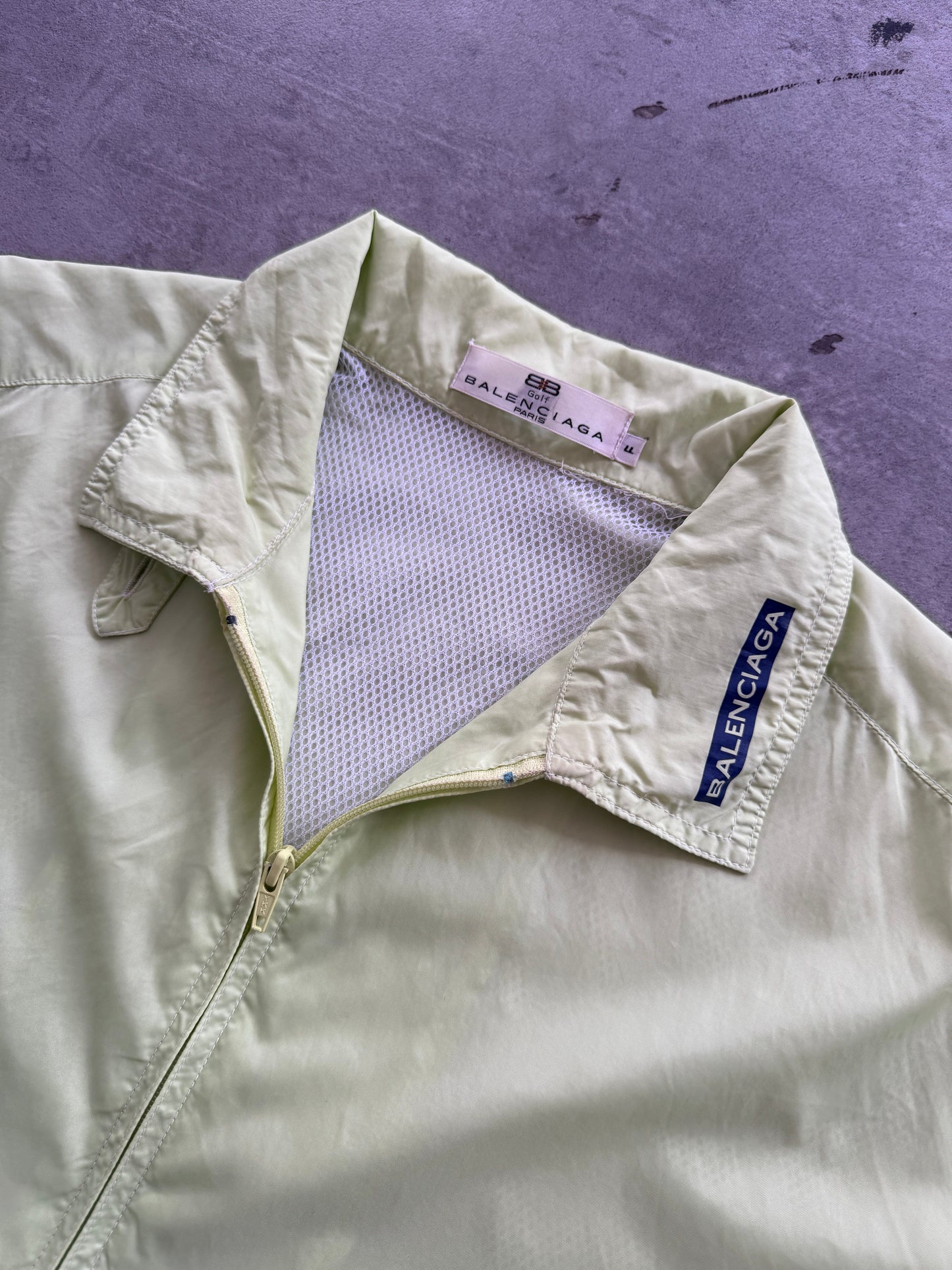 1990's Balenciaga Golf Modular Windbreaker Jacket | Large, Light Green