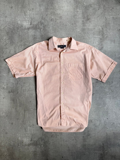 1990s Christian Dior Peach Cotton SS Shirt