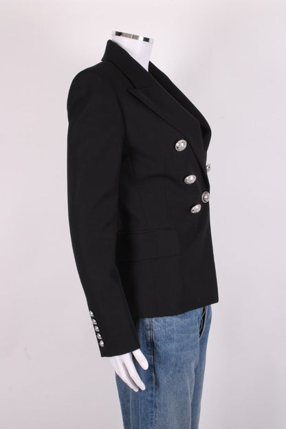 Balmain Silver Button Blazer Black 8 | Small, Multicoloured