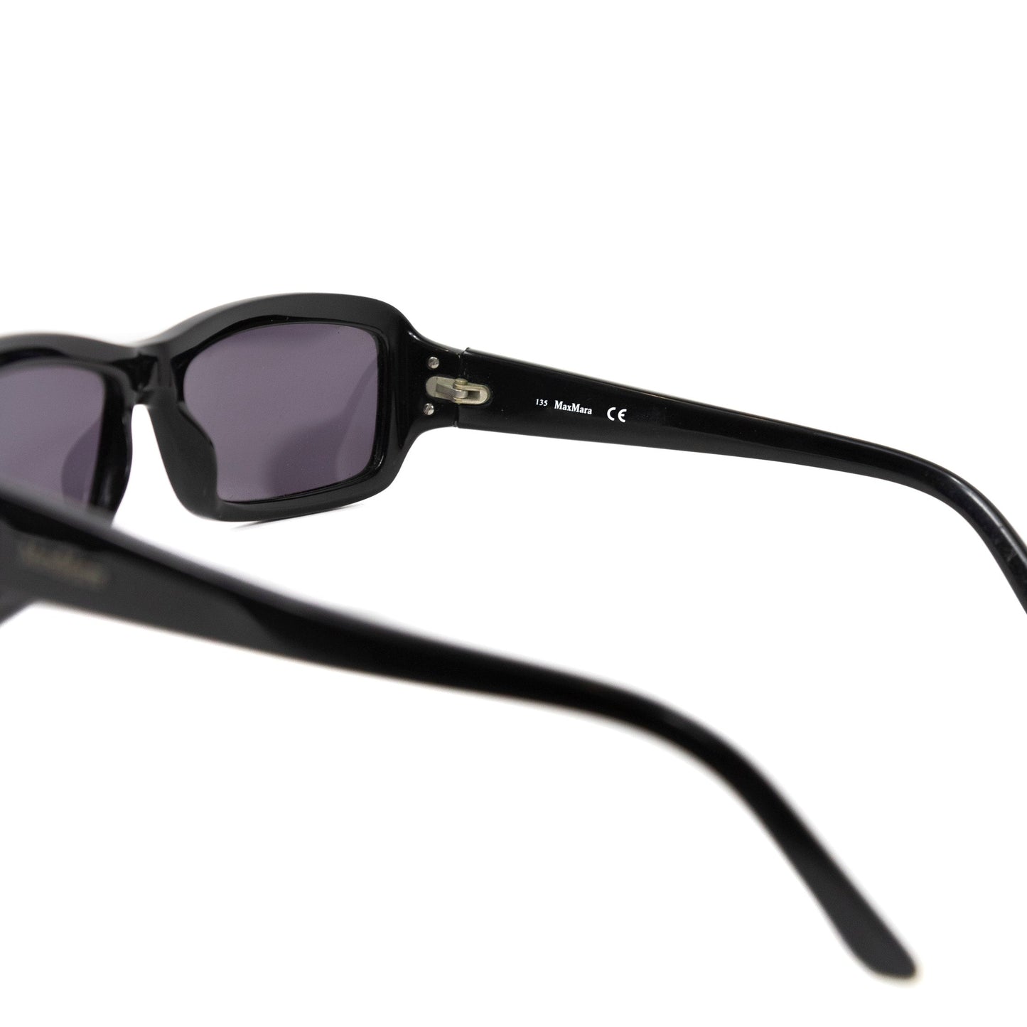 Max Mara Rectangle Frame Black Sunglasses