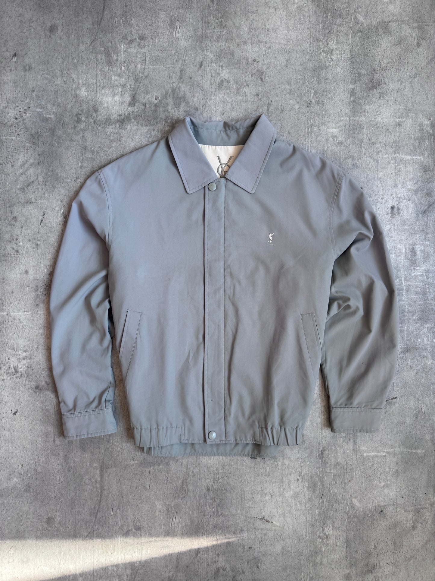 YSL Lightweight Khaki Bomber Jacket