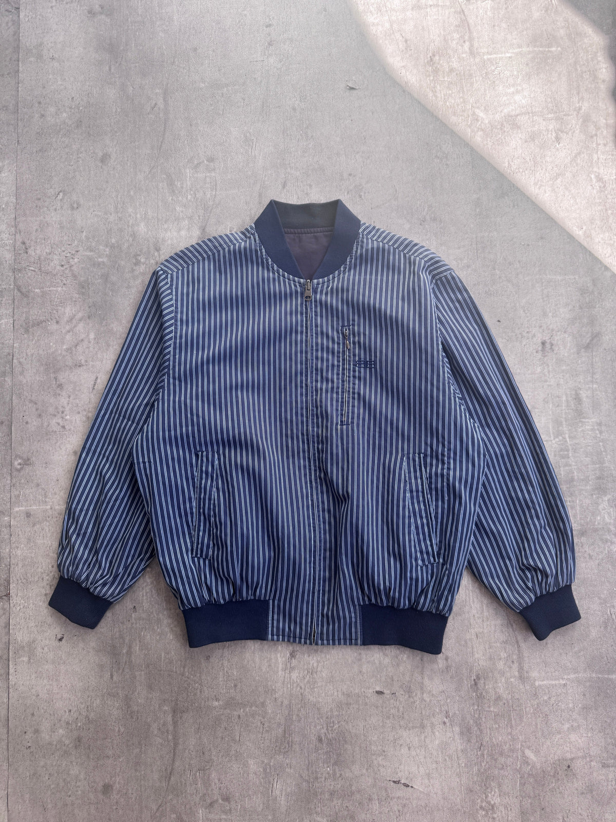 1990's Balenciaga Reversible Stripe Bomber | Medium, Multicoloured