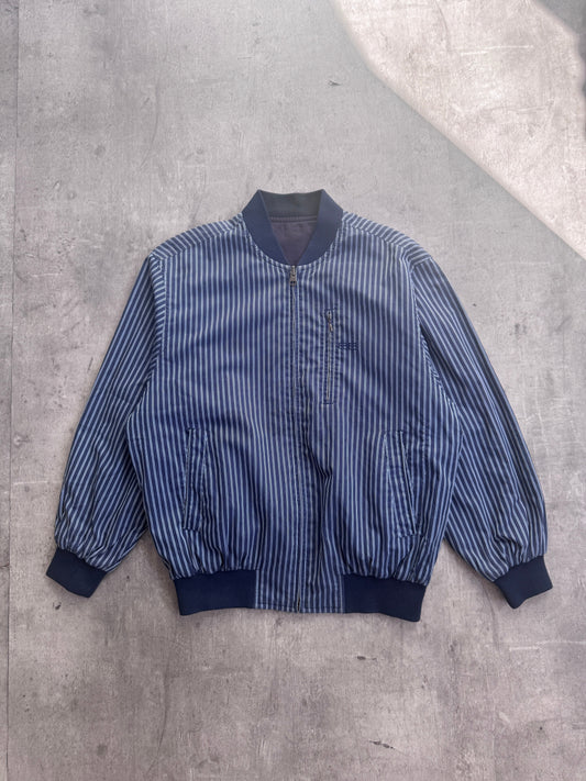 1990's Balenciaga Reversible Stripe Bomber | Medium, Multicoloured