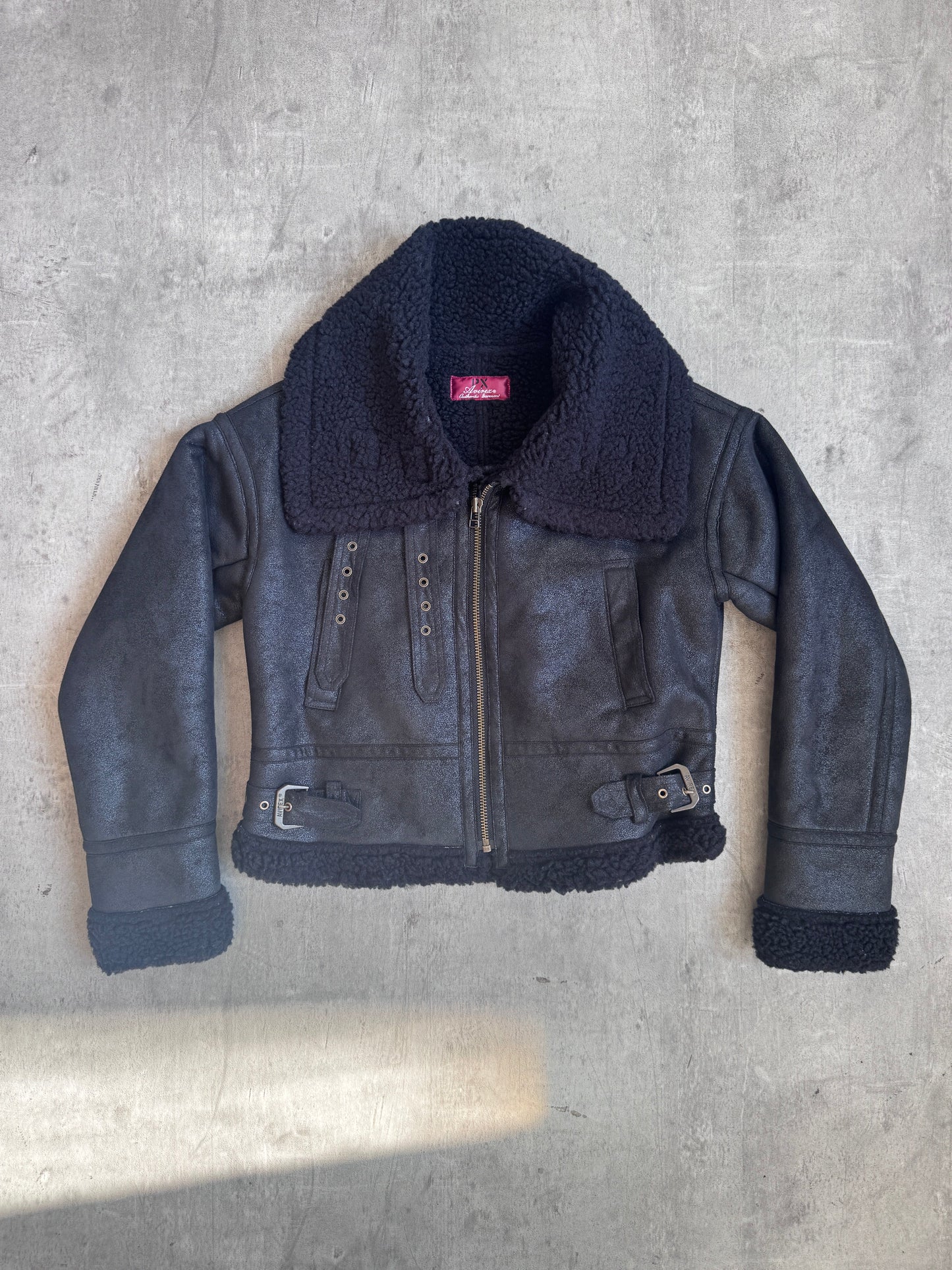 Avirex Shearling Collar Aviator Jacket