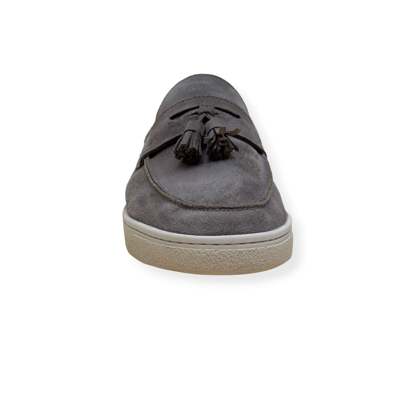 BRUNELLO CUCINELLI SUEDE TASSEL LOAFER SNEAKER TAUPE 45 / UK11 | UK 11, Taupe