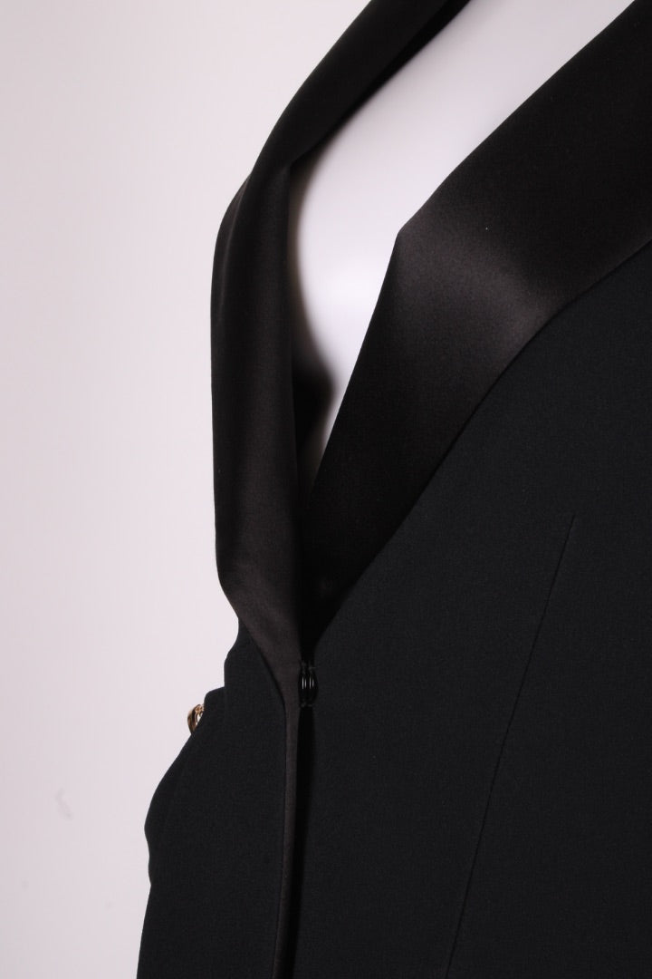 Versace Cut Out Side Blazer Black 12 | O/S, Black
