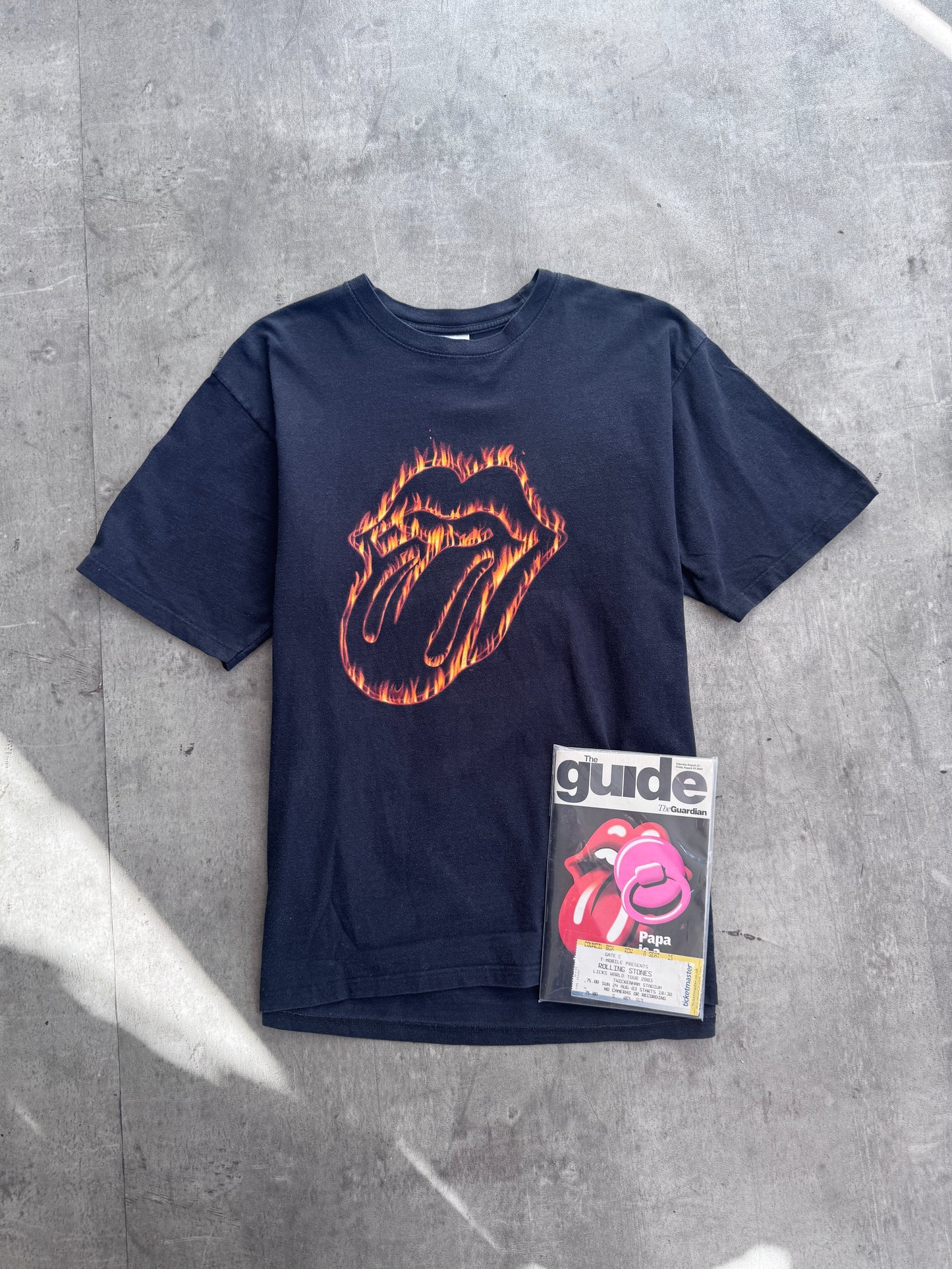 Rolling Stone 2003 Licks EU Tour T-shirt | Medium, Multicoloured