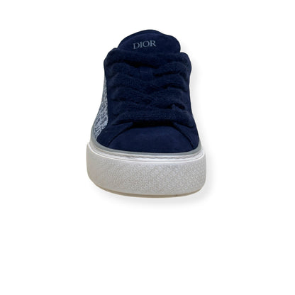 DIOR B33 LOW TOP OBLIQUE CANVAS SNEAKER BLUE 44 / UK10 | UK 10, Blue