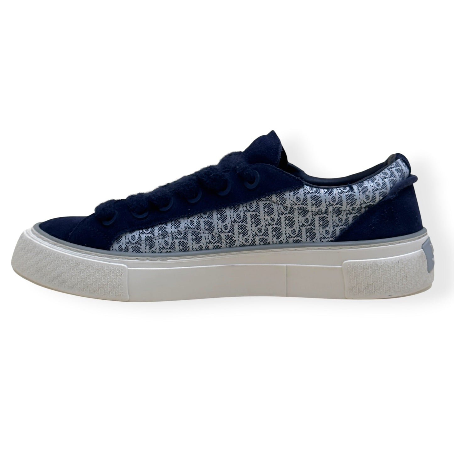 DIOR B33 LOW TOP OBLIQUE CANVAS SNEAKER BLUE 44 / UK10 | UK 10, Blue