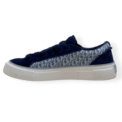 DIOR B33 LOW TOP OBLIQUE CANVAS SNEAKER BLUE 44 / UK10 | UK 10, Blue