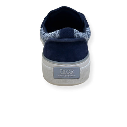 DIOR B33 LOW TOP OBLIQUE CANVAS SNEAKER BLUE 44 / UK10 | UK 10, Blue