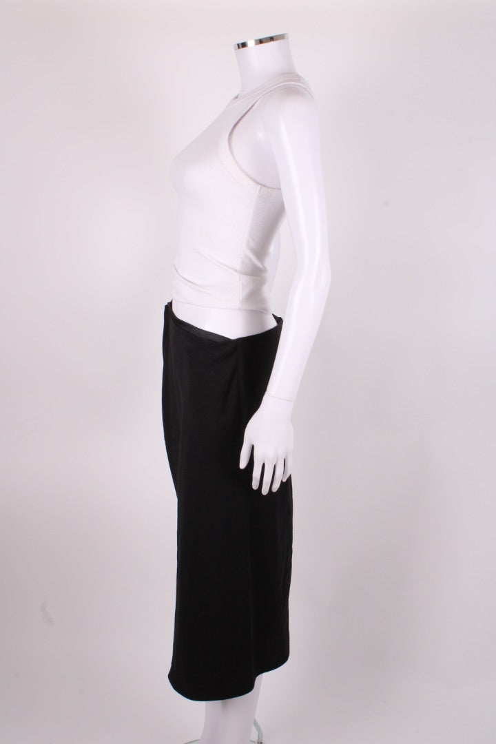 Versace Medusa Cut Out Draped Skirt Black 10 | O/S, Black