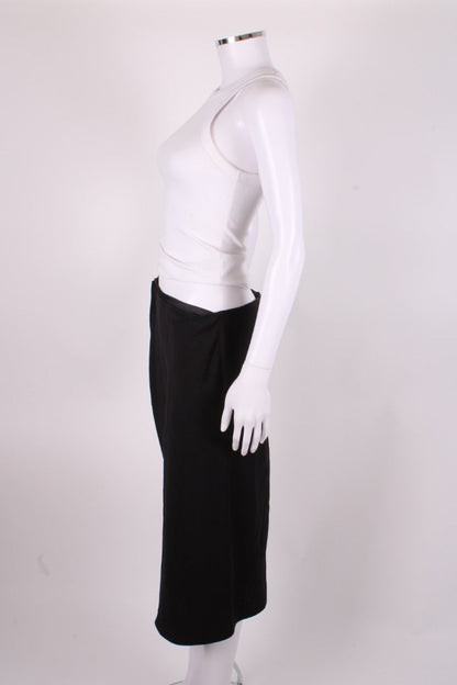 Versace Medusa Cut Out Draped Skirt Black 10 | O/S, Black