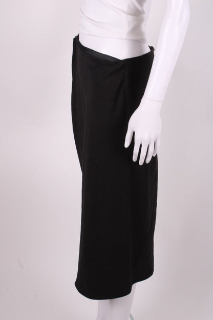 Versace Medusa Cut Out Draped Skirt Black 10 | O/S, Black