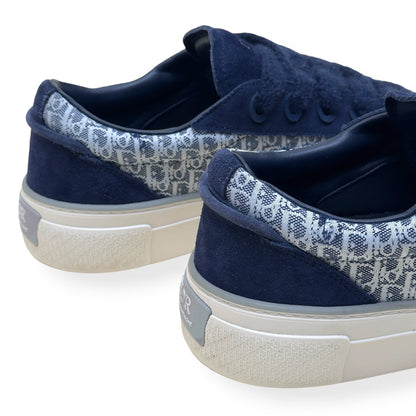 DIOR B33 LOW TOP OBLIQUE CANVAS SNEAKER BLUE 44 / UK10 | UK 10, Blue