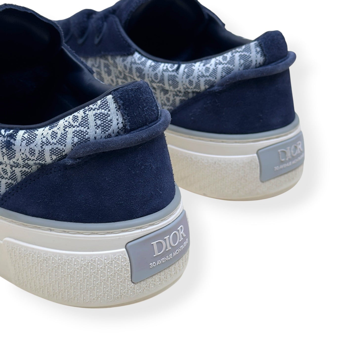 DIOR B33 LOW TOP OBLIQUE CANVAS SNEAKER BLUE 44 / UK10 | UK 10, Blue