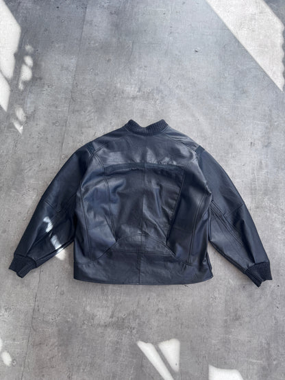 VT Rework : Versace Leather Suede Jacket | Large, Multicoloured