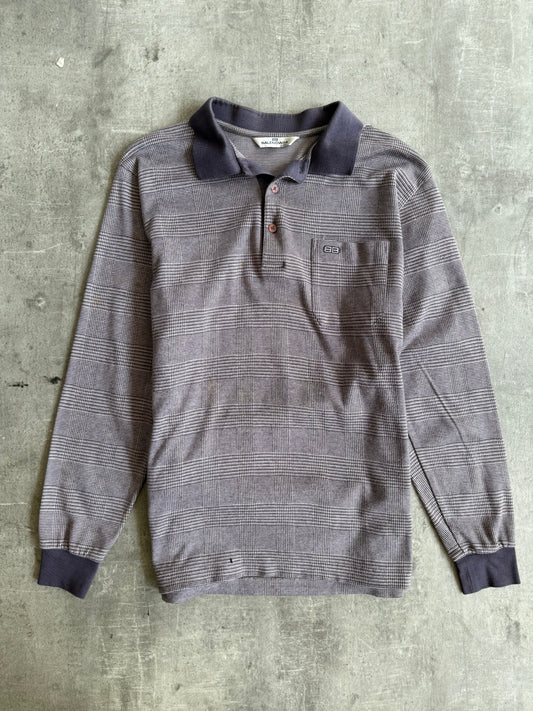 1990s Balenciaga Houndstooth Check LS Polo Shirt (Sold As Seen)