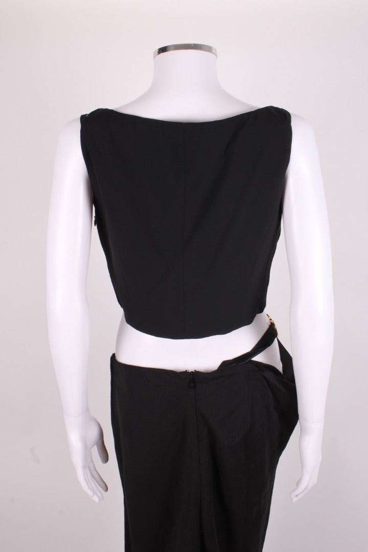 Versace Medusa Hardweare Crop Top Black 12 | O/S, Multicoloured