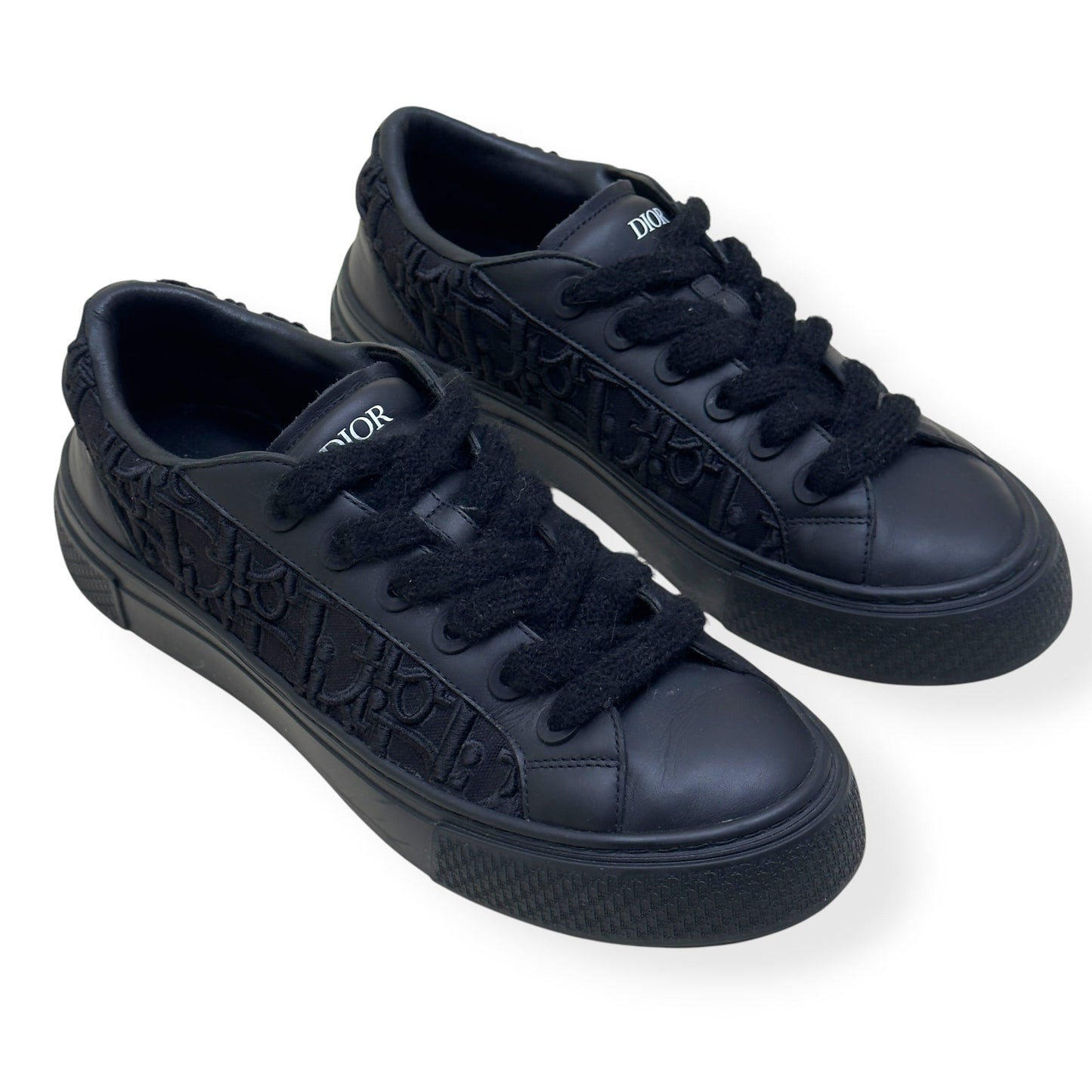 DIOR B33 LOW TOP OBLIQUE JACQUARD SNEAKER BLACK 45 / UK11 | UK 11, Black