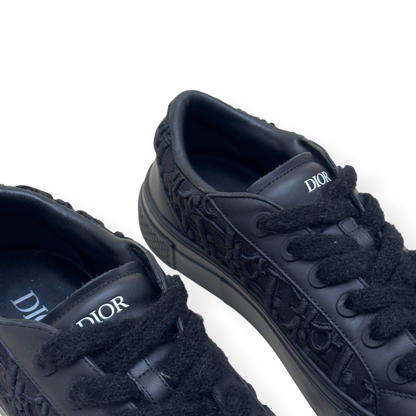 DIOR B33 LOW TOP OBLIQUE JACQUARD SNEAKER BLACK 45 / UK11 | UK 11, Black