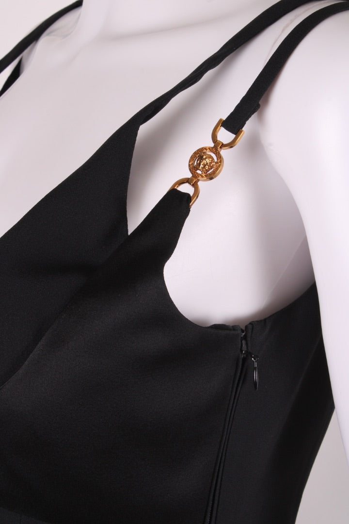 Versace Medusa Hardweare Crop Top Black 12 | O/S, Multicoloured