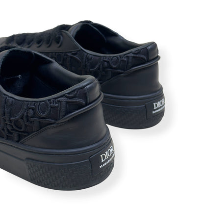 DIOR B33 LOW TOP OBLIQUE JACQUARD SNEAKER BLACK 45 / UK11 | UK 11, Black