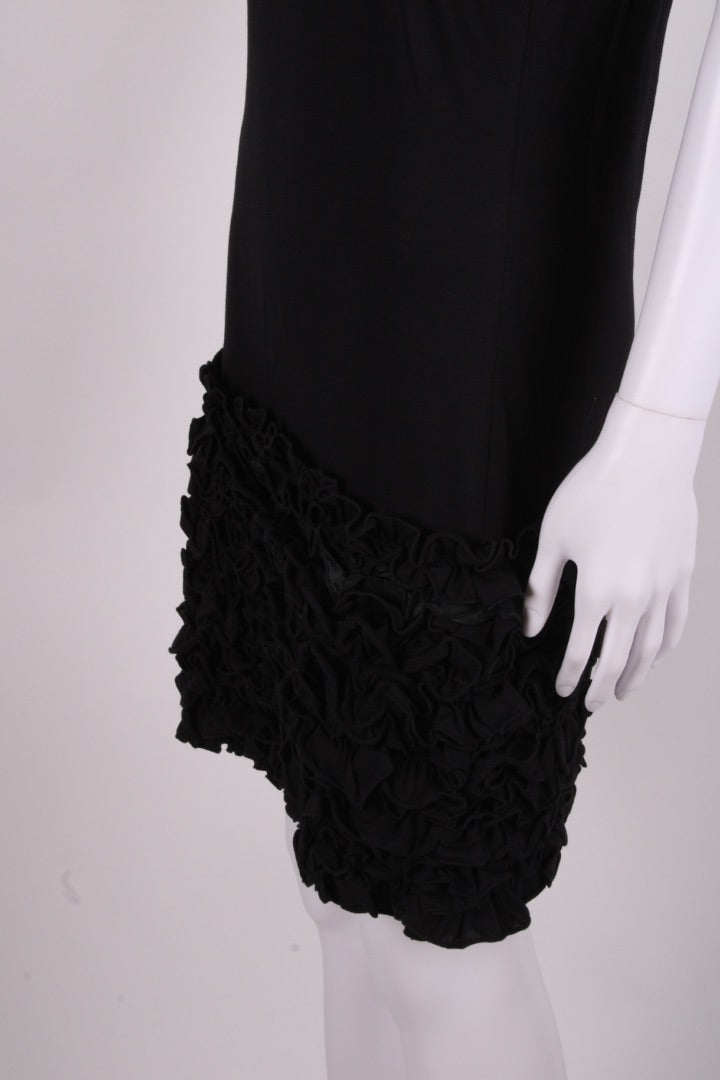 Stella McCartney ruffle base dress Black 10 | O/S, Black