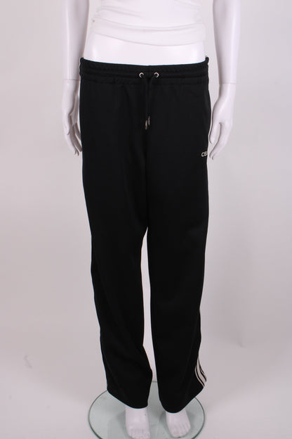 Celine Stripe Side Logo Joggers Black/ White XS | XS, Black