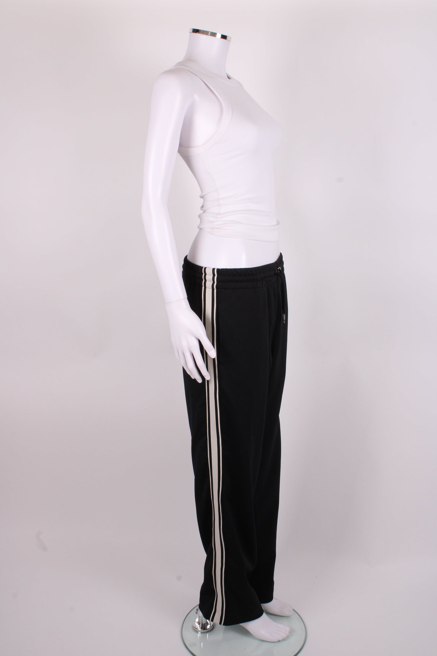 Celine Stripe Side Logo Joggers Black/ White XS | XS, Black