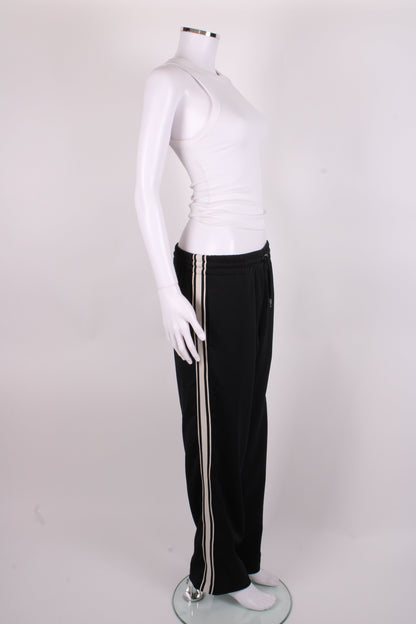 Celine Stripe Side Logo Joggers Black/ White XS | XS, Black