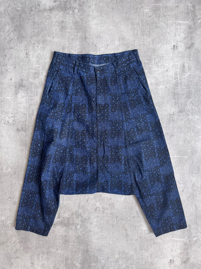 AD2009 Comme Des Garçons Repeat Circle Drop Crotch Jorts