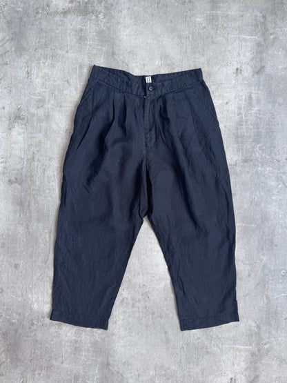 Comme Des Garçons Linen Pleated Capri's