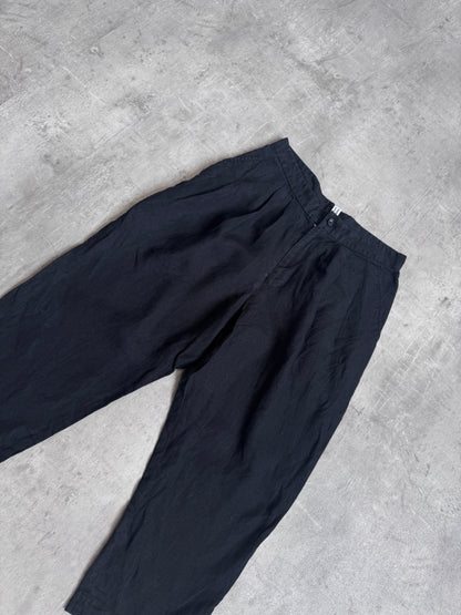 Comme Des Garçons Linen Pleated Capri's