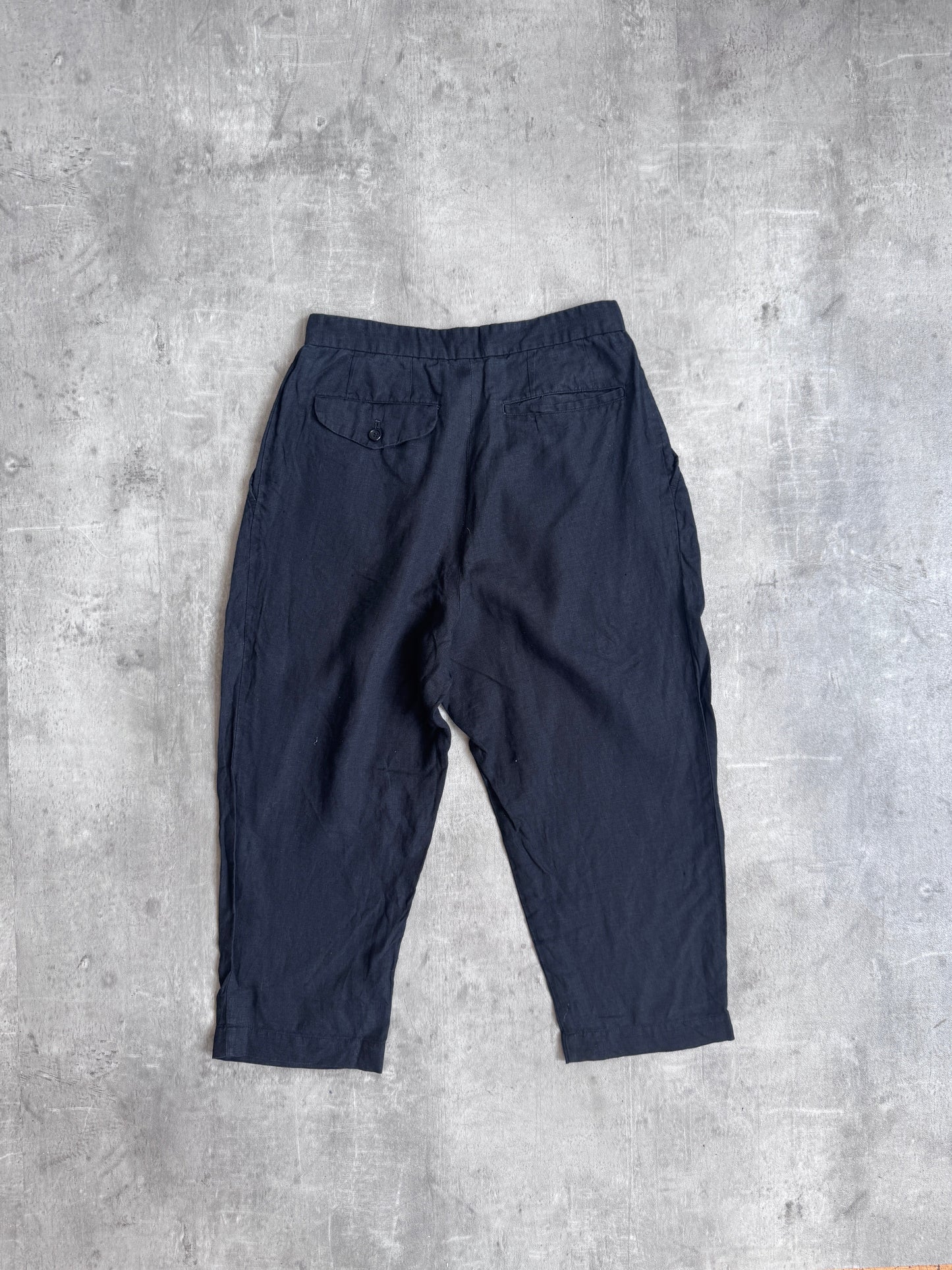 Comme Des Garçons Linen Pleated Capri's