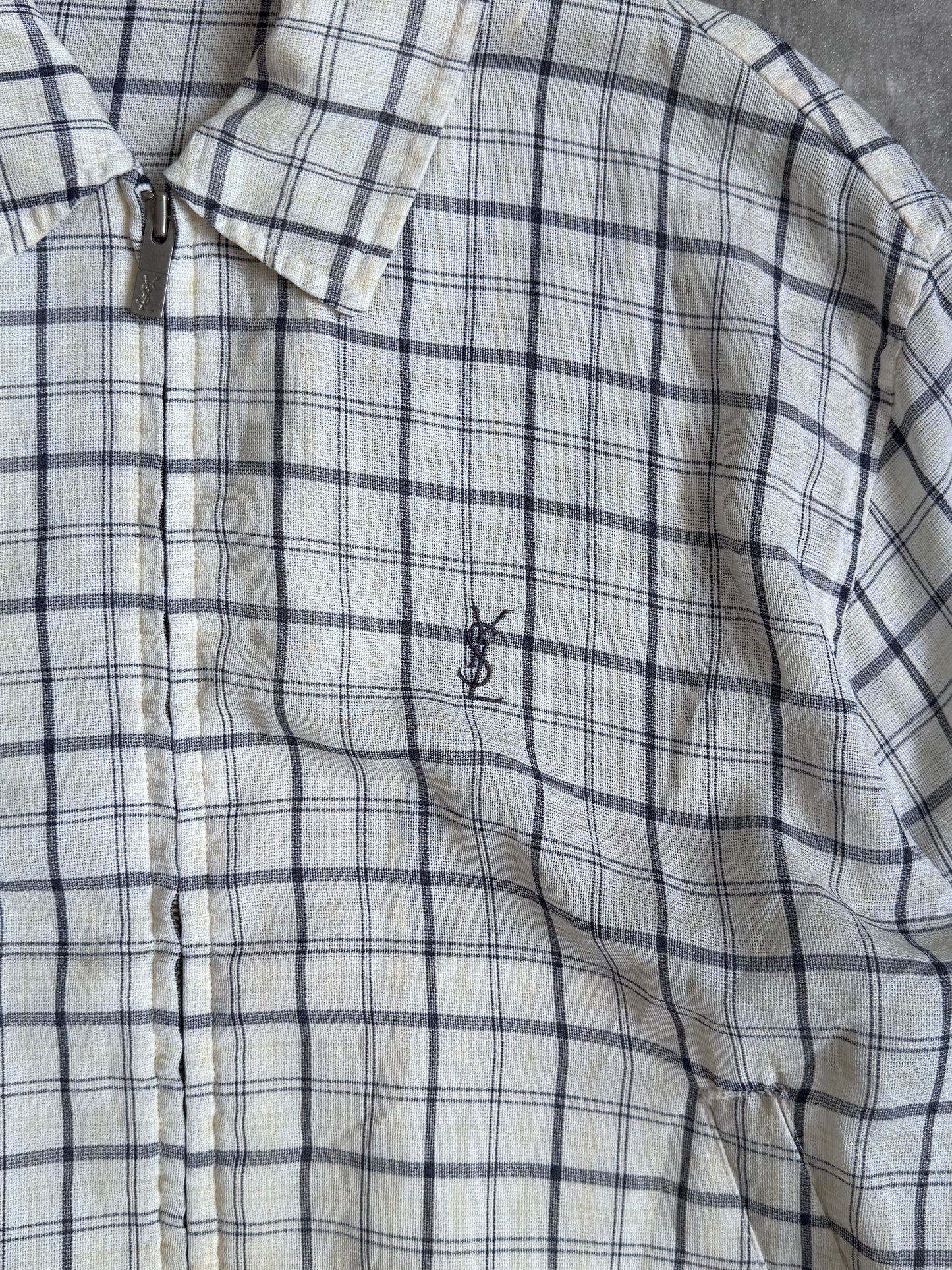 Yves Saint Laurent Mesh Check Jacket