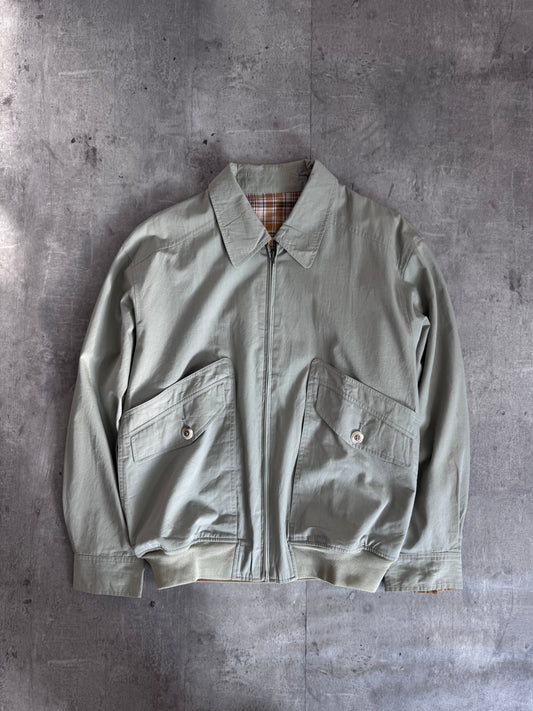Christian Dior Sage Reversible Lightweight Harrington Jacket