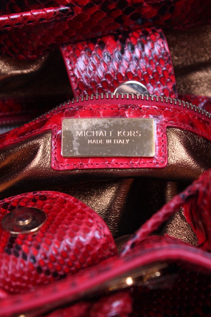 Michael Kors Snake Skin handbag Red | O/S, Red