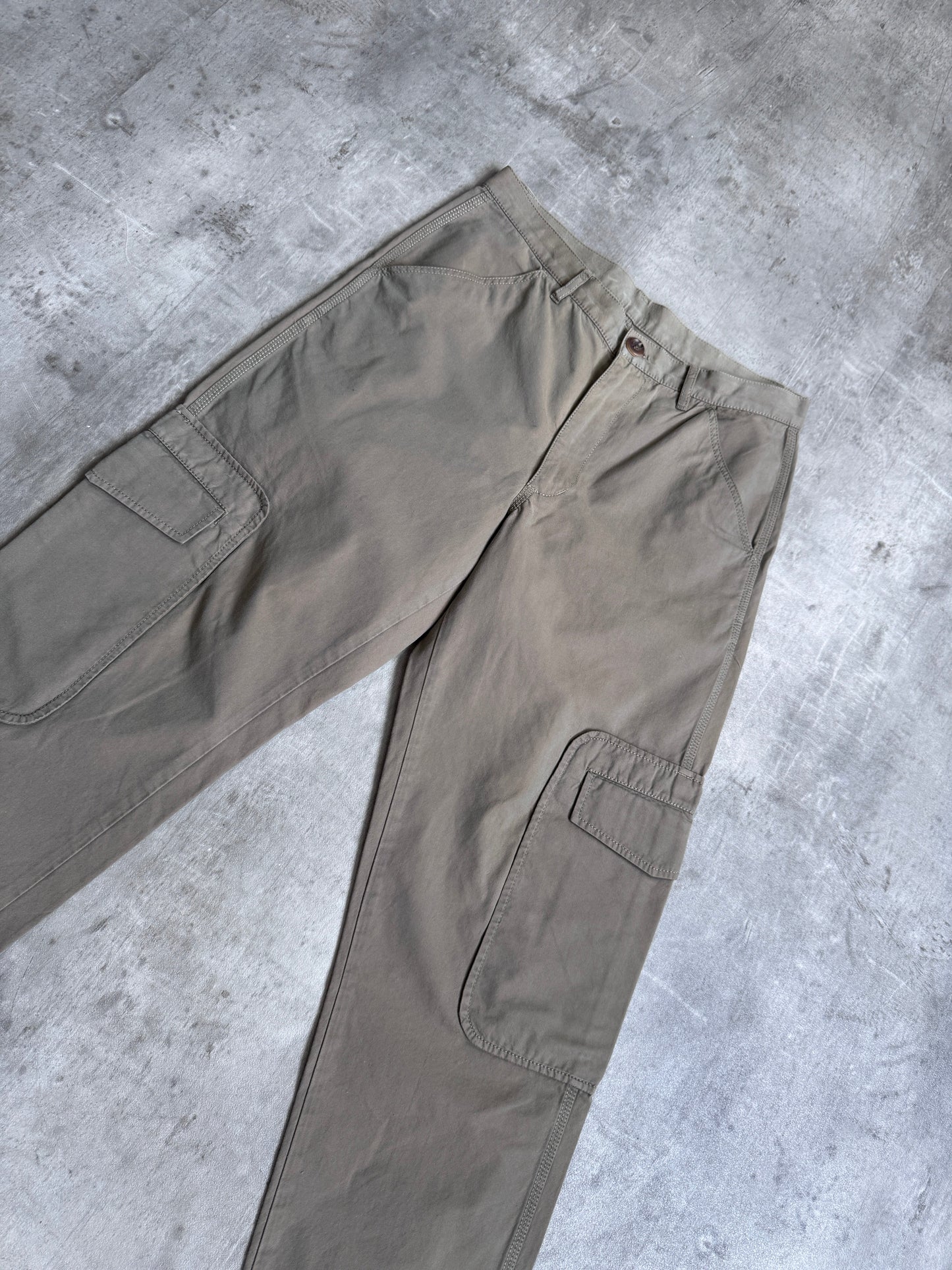 Comme Des Garçons Light Khaki Cargo Trousers
